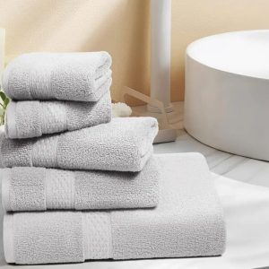 8 Piece Multi Coulered 100% Cotton Bath Towels Set