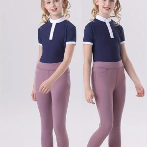 Girl's Johdpurs with Silicone Detail for Anti-Slip